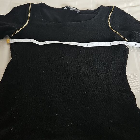 Limited Collection Women's Long Sleeves Sweater Size 8 Black & Gold - Picture 8 of 16